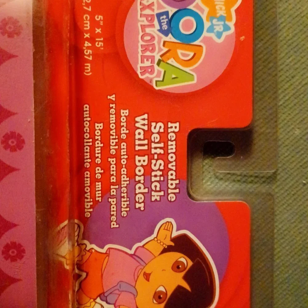DORA THE EXPLORER AND BOOTS WALLPAPER BORDER FOR LITTLE GIRLS ROOM